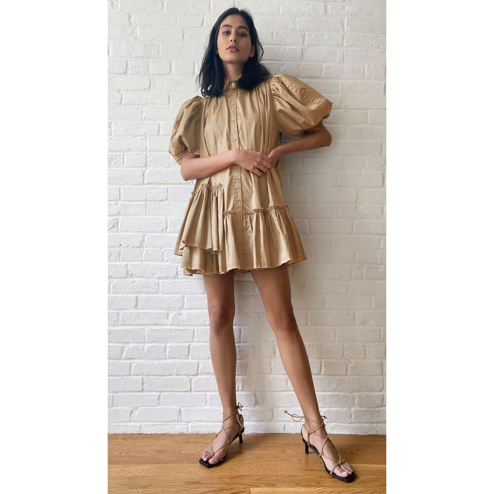 Aje Ambience Shirt Dress - 6 Willow